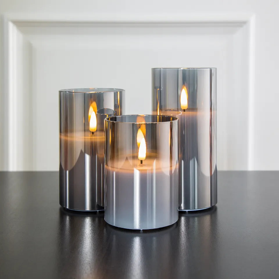 Realistic Flame Effect LED Candle Set – Elegant Wax Candles with Remote-5