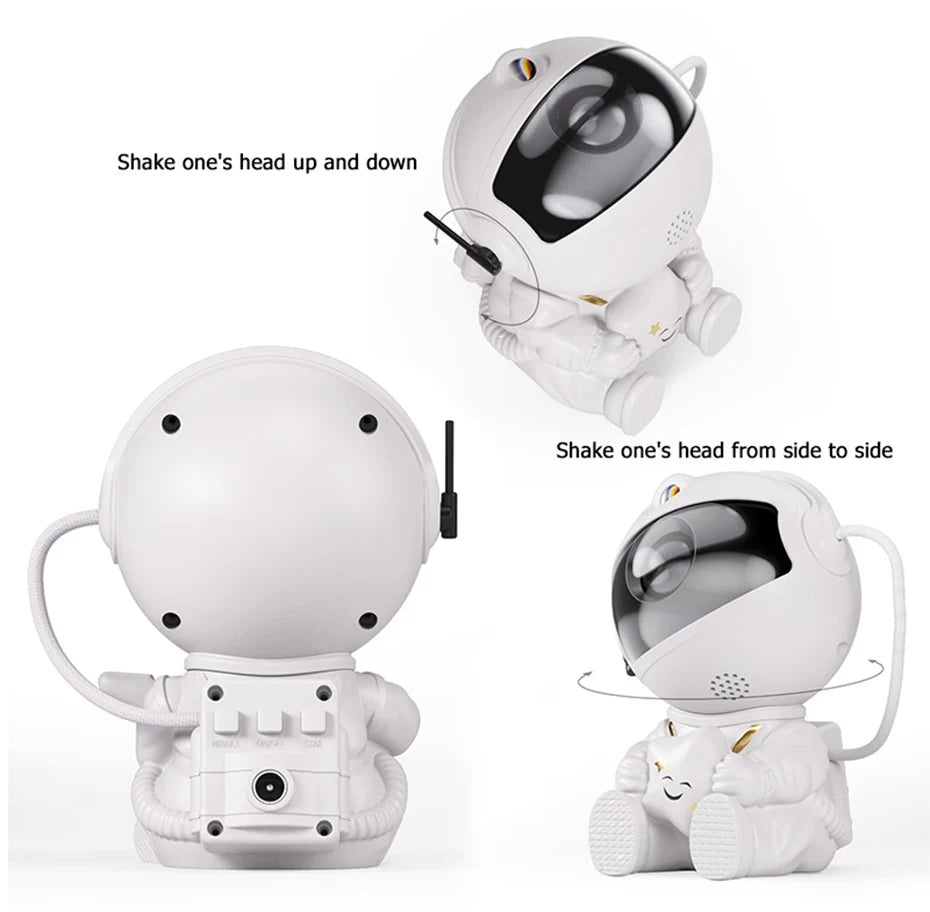 Astronaut Galaxy Projector - Create a Mesmerizing Starry Sky Atmosphere for Relaxation and Meditation