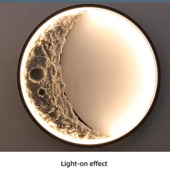 LUNARIA - 3D Crescent Moon LED Wall Lamp | Modern Lunar Decor for a Serene Atmosphere