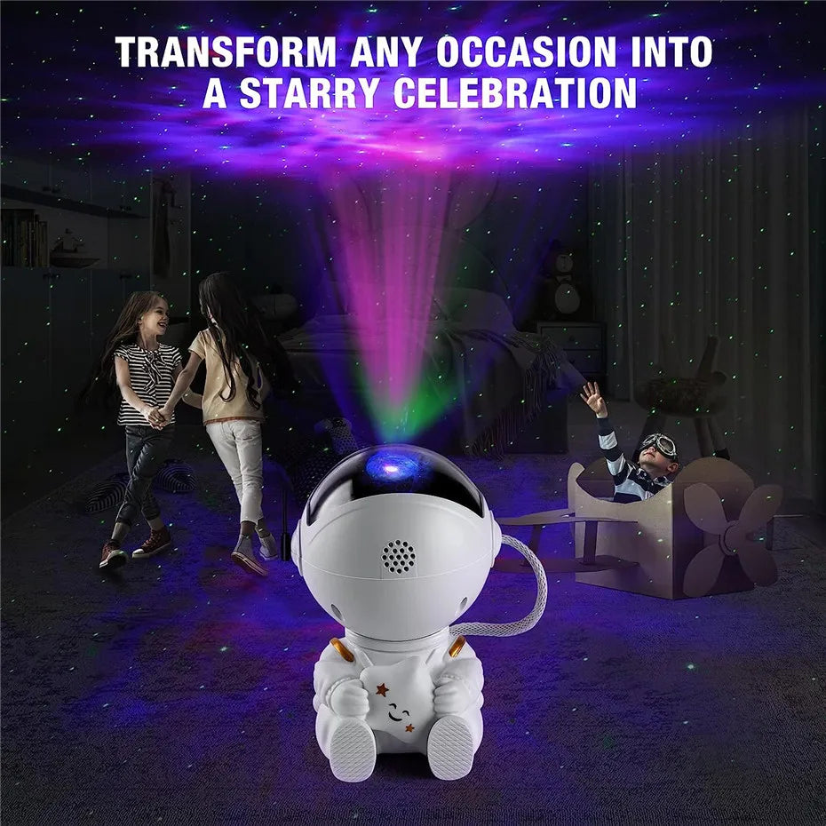 Astronaut Galaxy Projector - Create a Mesmerizing Starry Sky Atmosphere for Relaxation and Meditation