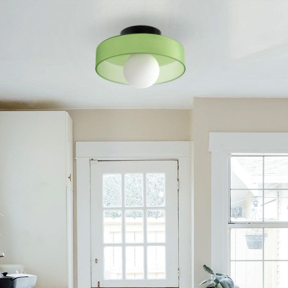 Modern Round LED Ceiling Light – Sleek Minimalist Design, Dimmable Indoor Lighting for Living Room, Bedroom, or Kitchen