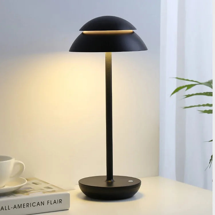 Cordless Dimmable Table Lamp with 4000 mAh Battery – Scandinavian Style Bedside Lamp for Warm Ambiance-1