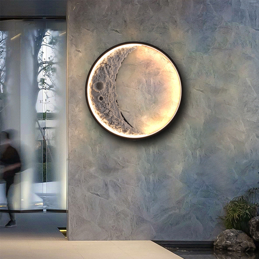 LUNARIA - 3D Crescent Moon LED Wall Lamp | Modern Lunar Decor for a Serene Atmosphere