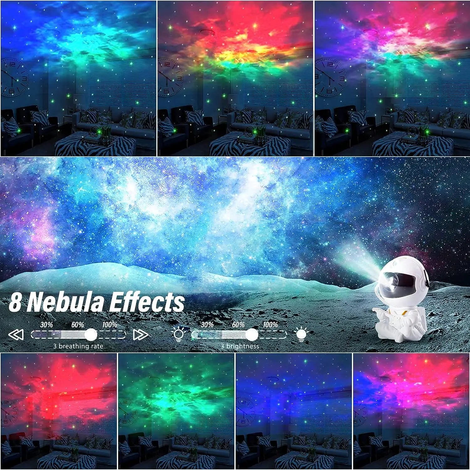 Astronaut Galaxy Projector - Create a Mesmerizing Starry Sky Atmosphere for Relaxation and Meditation 4
