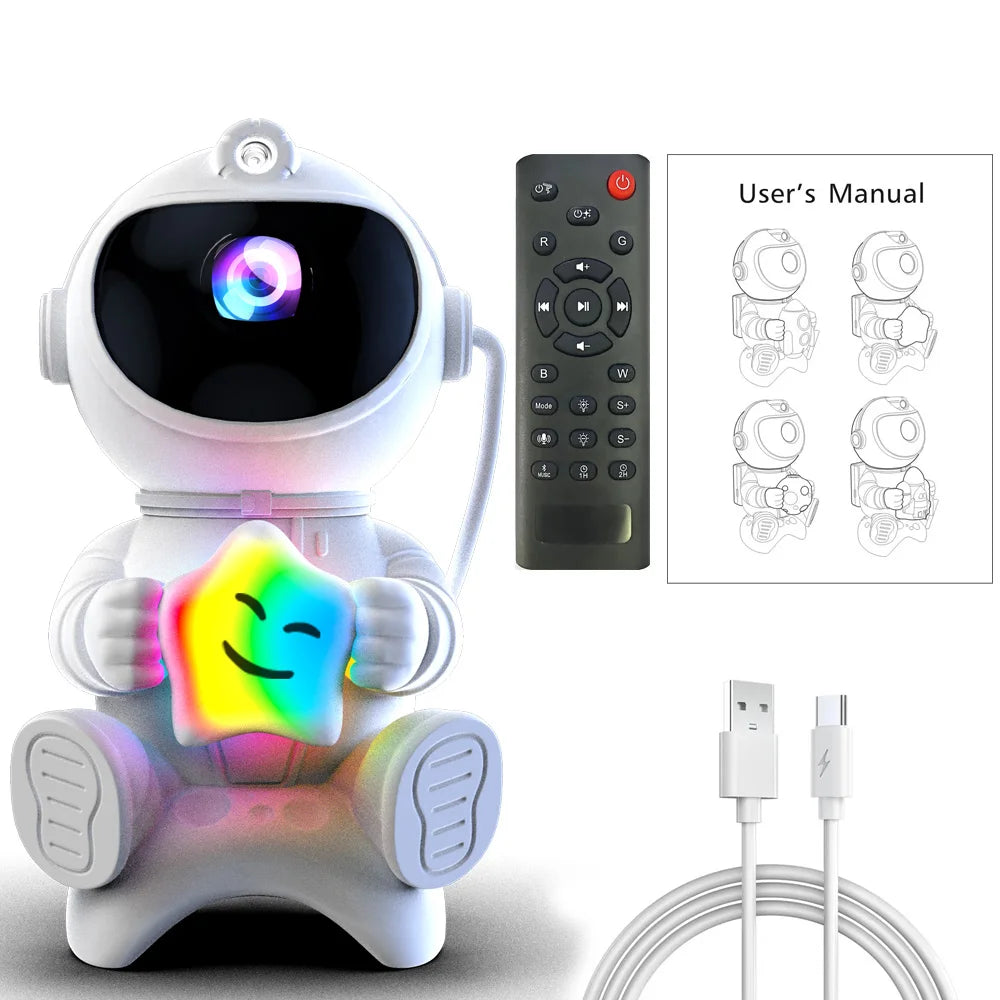 Astronaut LED Night Light Galaxy Projector with Bluetooth Speaker for Kids' Rooms 6