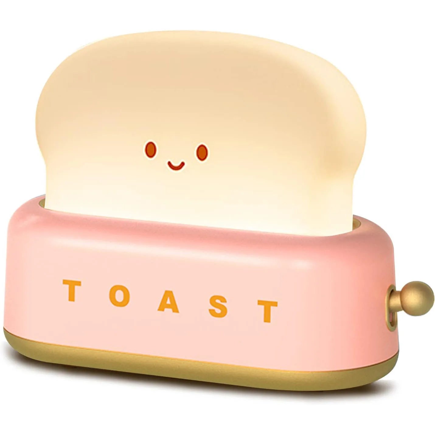 Bread Toast LED Night Light - Dimmable Warm Light with Timer for Cozy Home Decor