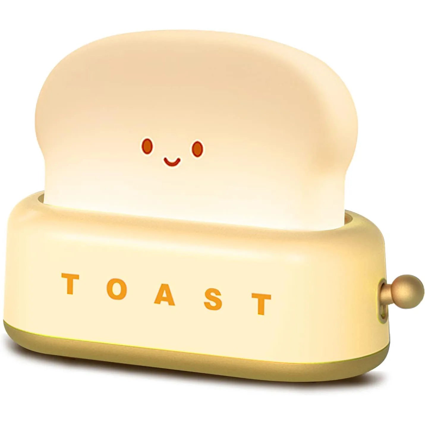 Bread Toast LED Night Light - Dimmable Warm Light with Timer for Cozy Home Decor