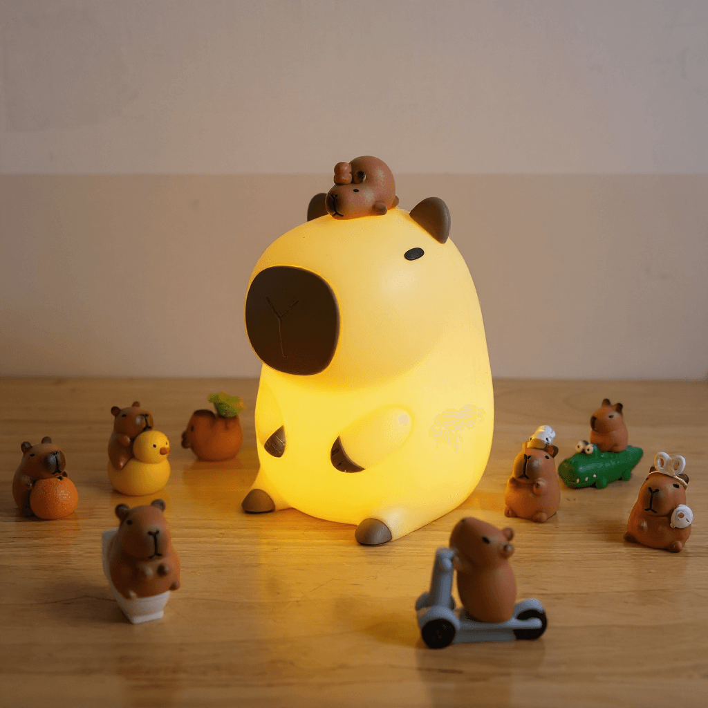 Capybara LED Night Light - Soft, Adjustable Glow for Relaxation and Comfort