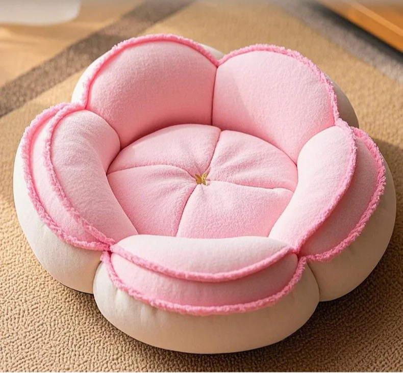 Cherry Blossom Cat Bed - Cozy Removable Pet Nest for Cats and Small Dogs, Easy to Clean