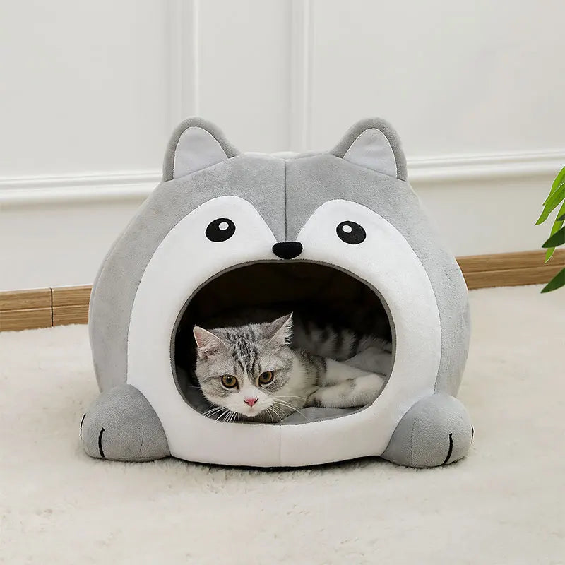 Cozy Soft Cat Bed for Kittens and Small Dogs - Comfortable, Portable, Easy to Clean Lounger