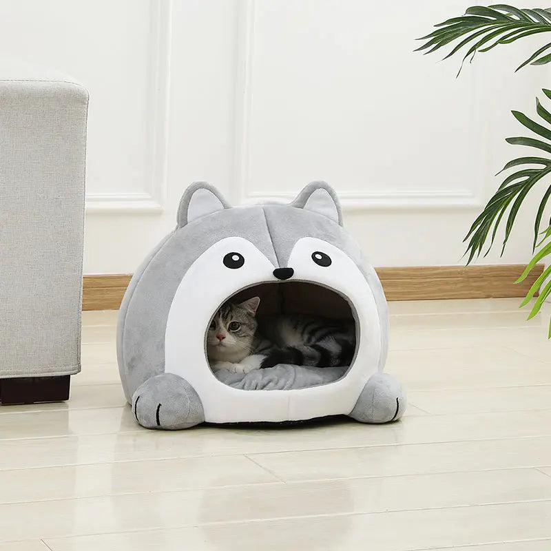 Cozy Soft Cat Bed for Kittens and Small Dogs - Comfortable, Portable, Easy to Clean Lounger