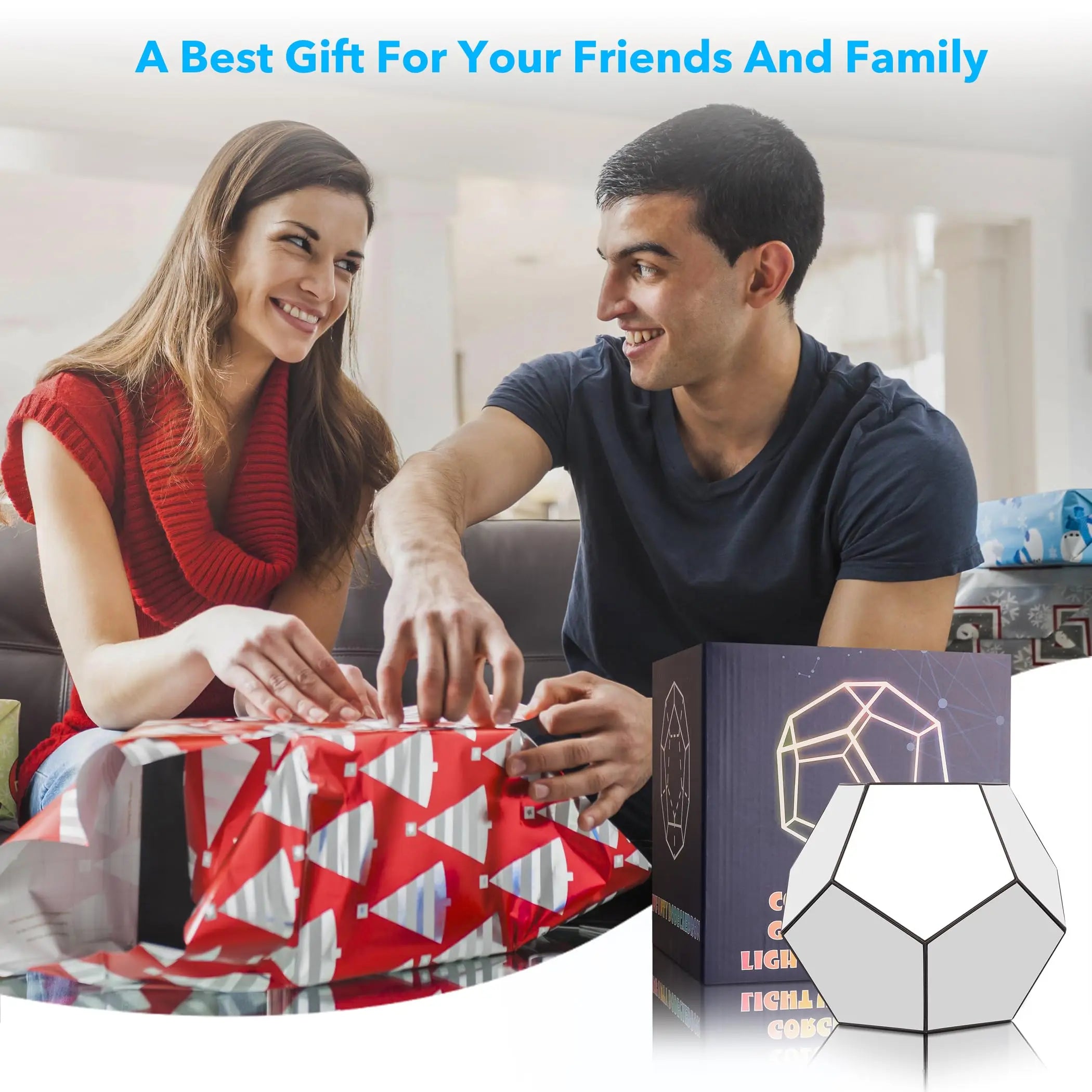 Dreamy Geometric Space LED Night Light – Unique 3D Visual Effects for Home Decor and Gifts 4