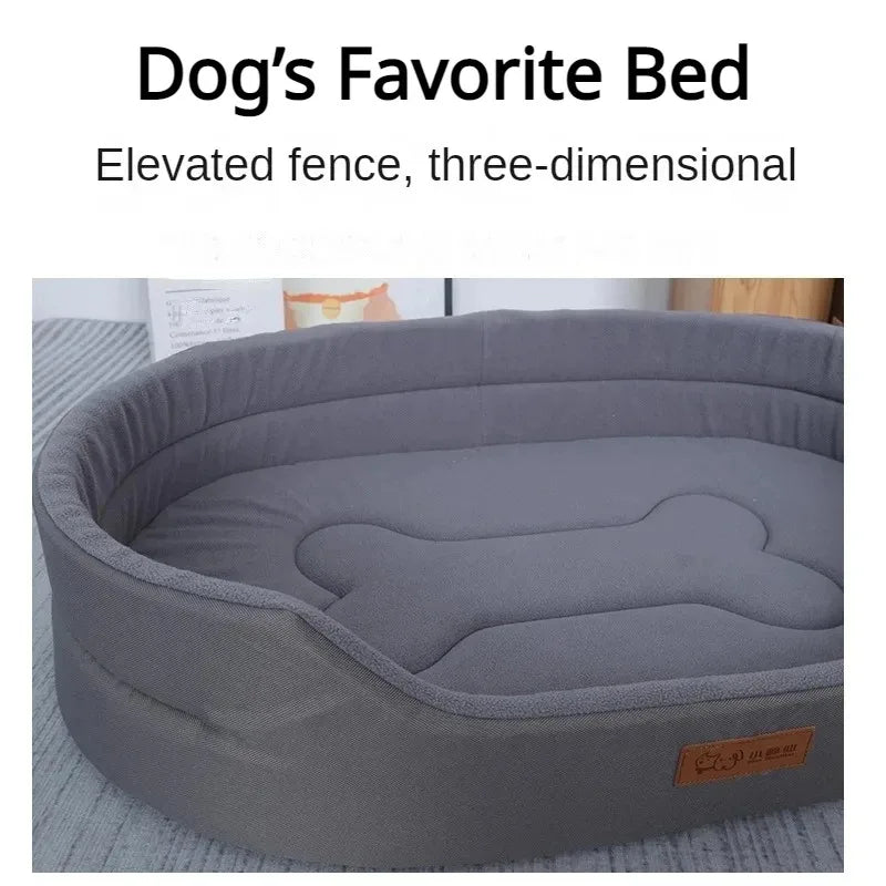 Fluffy Large Dog Bed - Comfortable Outdoor & Indoor Cushion for Medium to Large Dogs