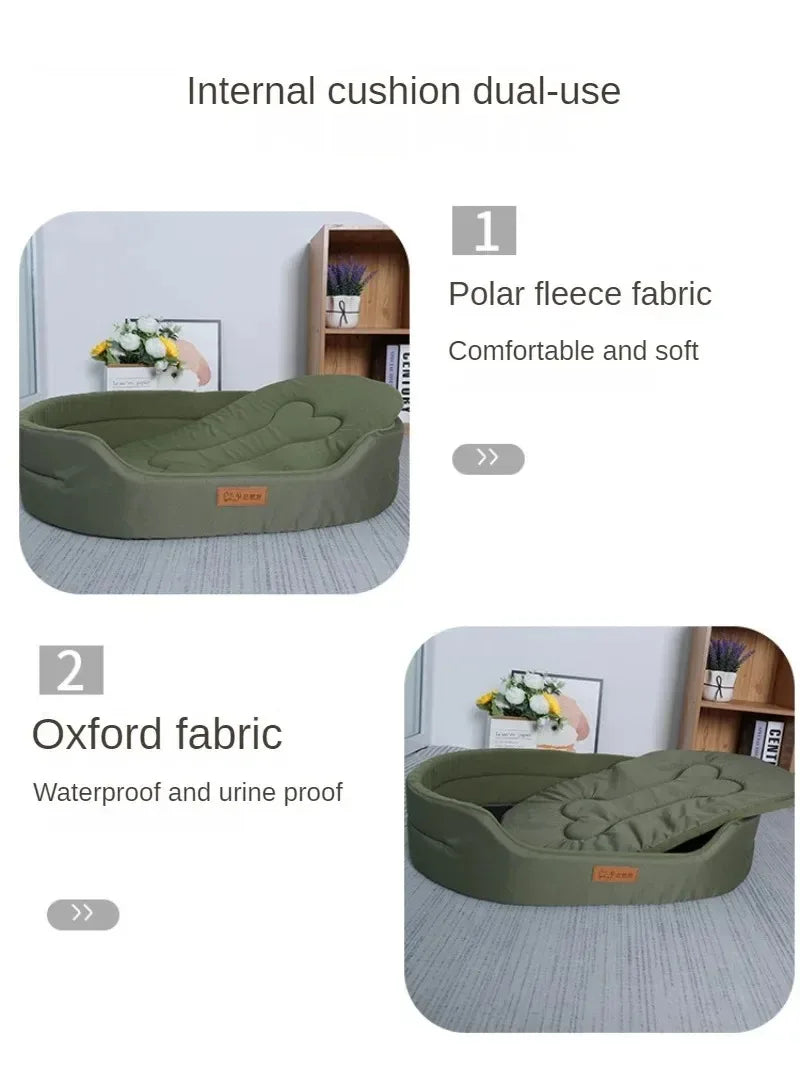 Fluffy Large Dog Bed - Comfortable Outdoor & Indoor Cushion for Medium to Large Dogs