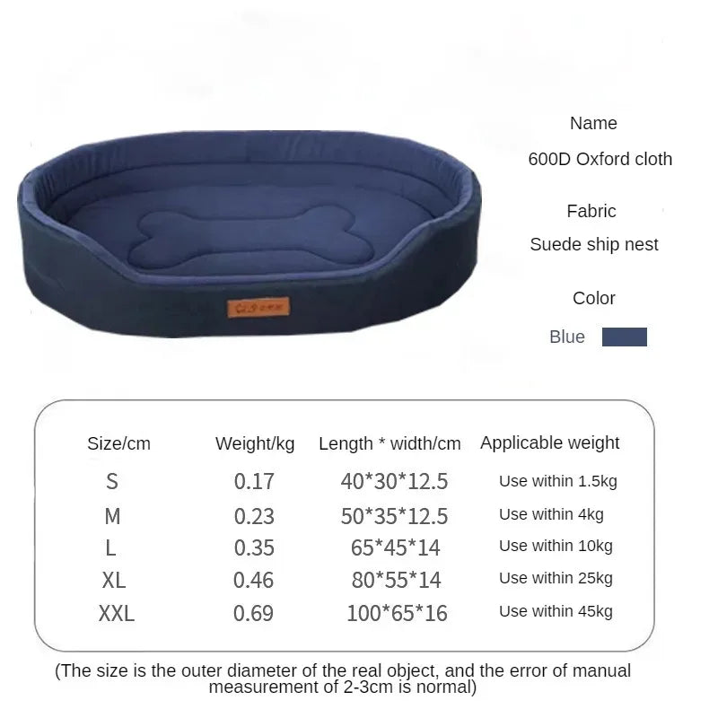 Fluffy Large Dog Bed - Comfortable Outdoor & Indoor Cushion for Medium to Large Dogs