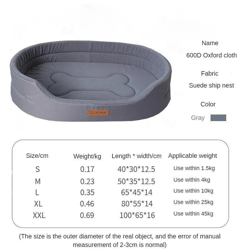 Fluffy Large Dog Bed - Comfortable Outdoor & Indoor Cushion for Medium to Large Dogs