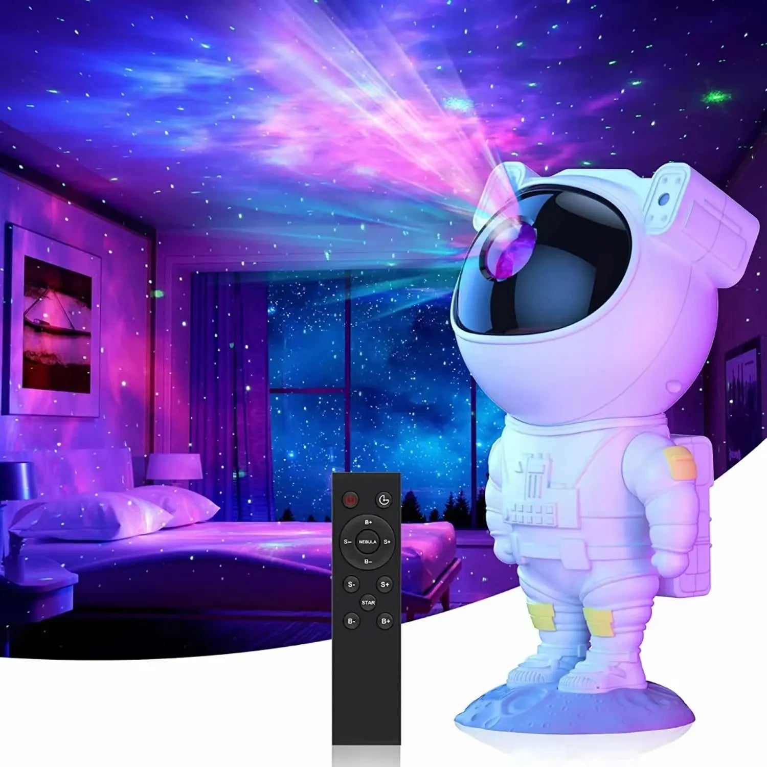 Galaxy Astronaut Projector - LED Night Light for Magical Starry Sky Experience 2