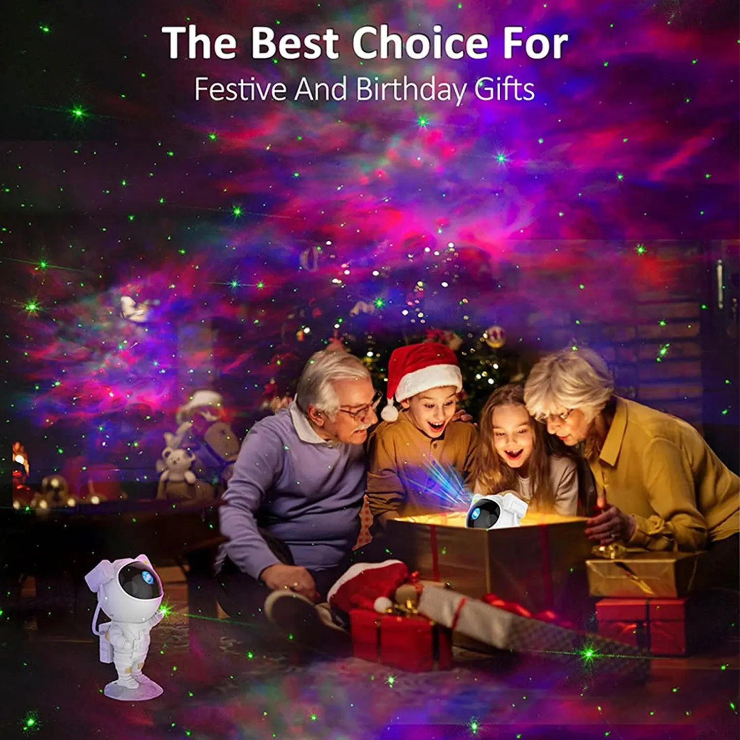 Galaxy Astronaut Projector - LED Night Light for Magical Starry Sky Experience 4