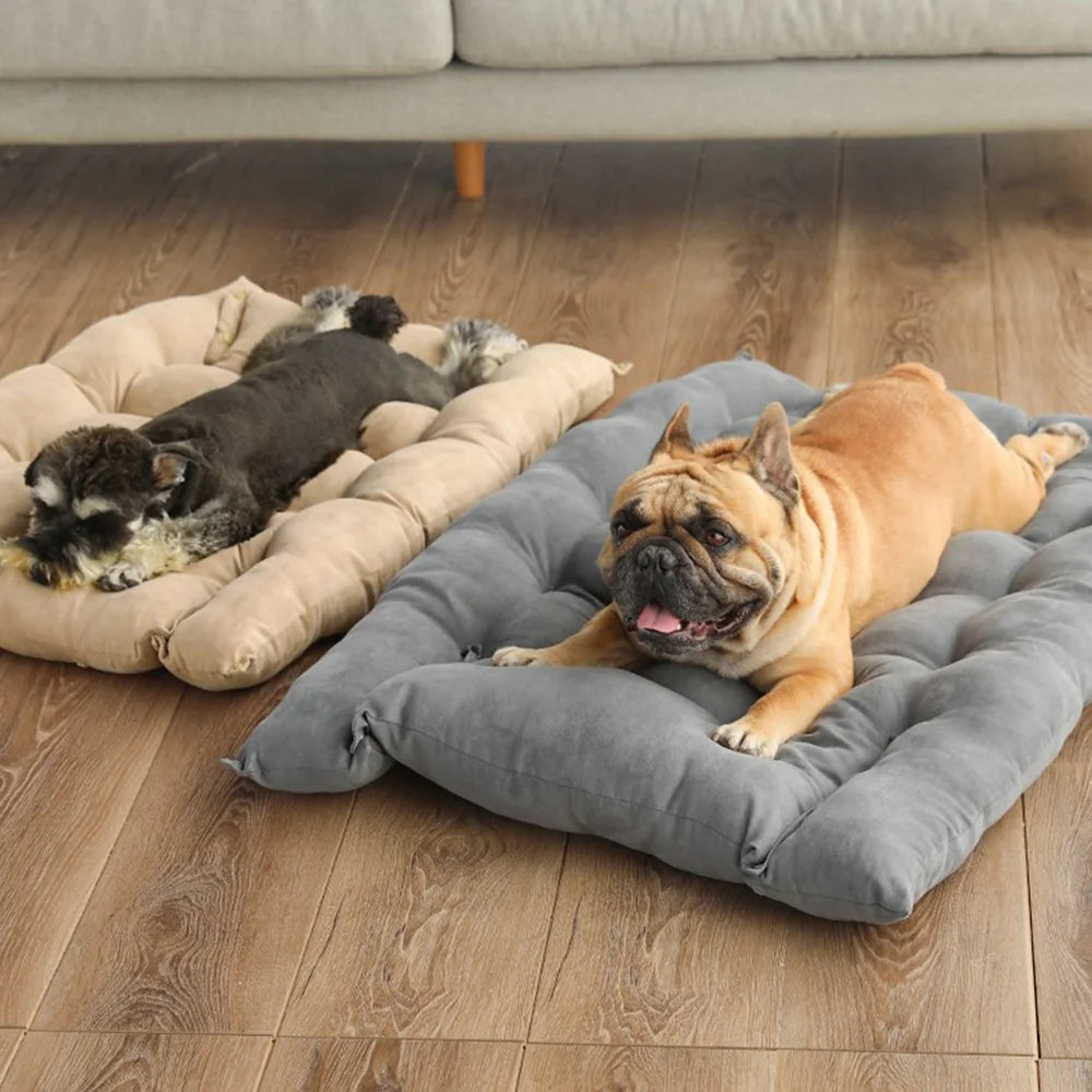 Soft and Warm Dog Bed - Washable Pet Cushion for Ultimate Comfort (Brown)