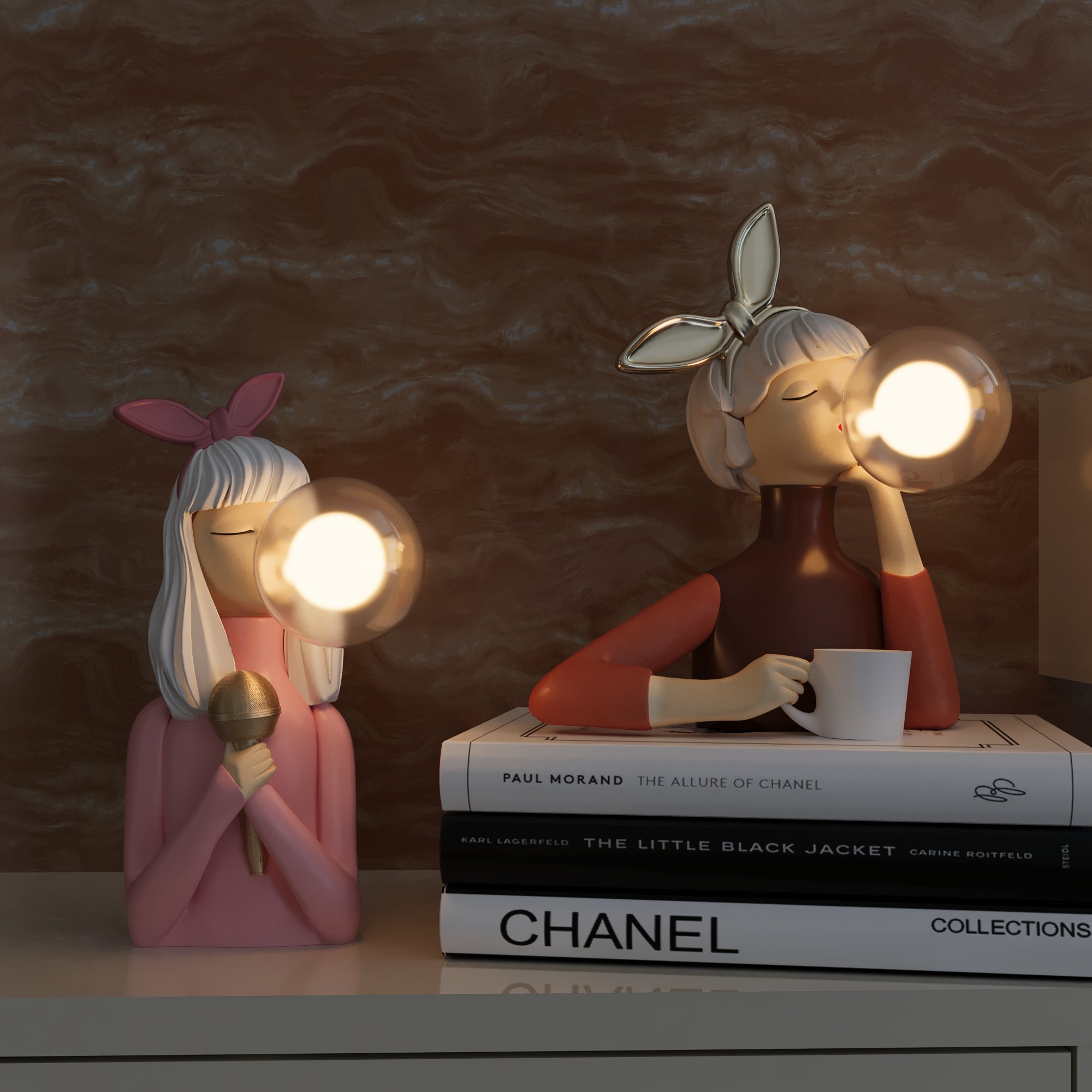 ArtisanGlow - Handcrafted Wooden Table Lamp with Textile Lampshade