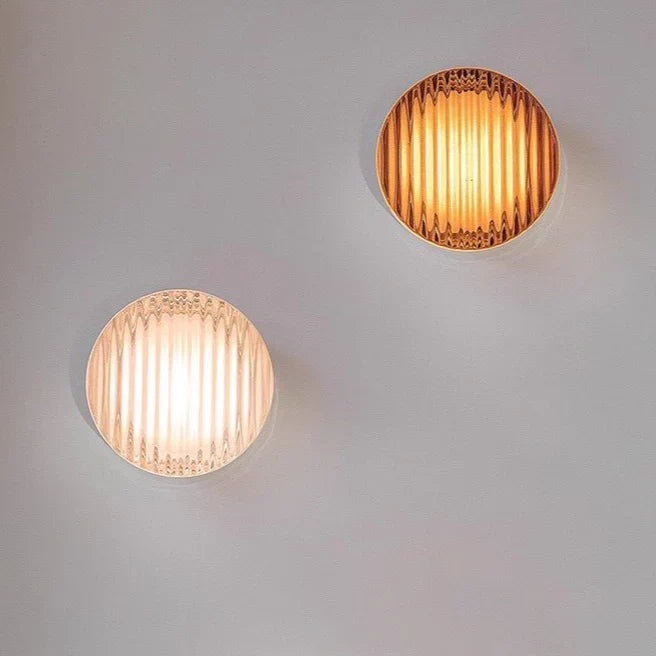 Contemporary LED Wall Light with Frosted Glass Diffuser – Modern Round Sconce for Bedrooms, Hallways, and Living Rooms