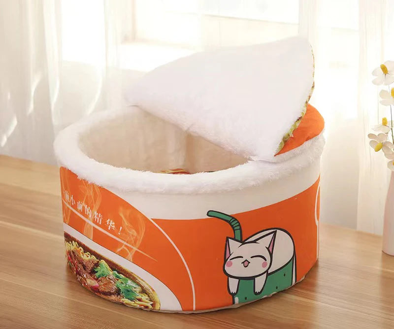 Noodle Shape Pet Bed for Cats & Small Dogs - Cozy, Warm Nest for Ultimate Comfort