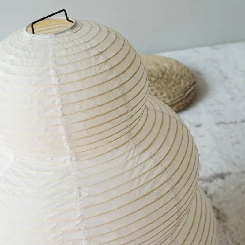 Japanese Washi Floor Lamp – Spherical Rice Paper Design for Soft Diffused Light, 40cm Diameter, E27 Bulb Compatible 5