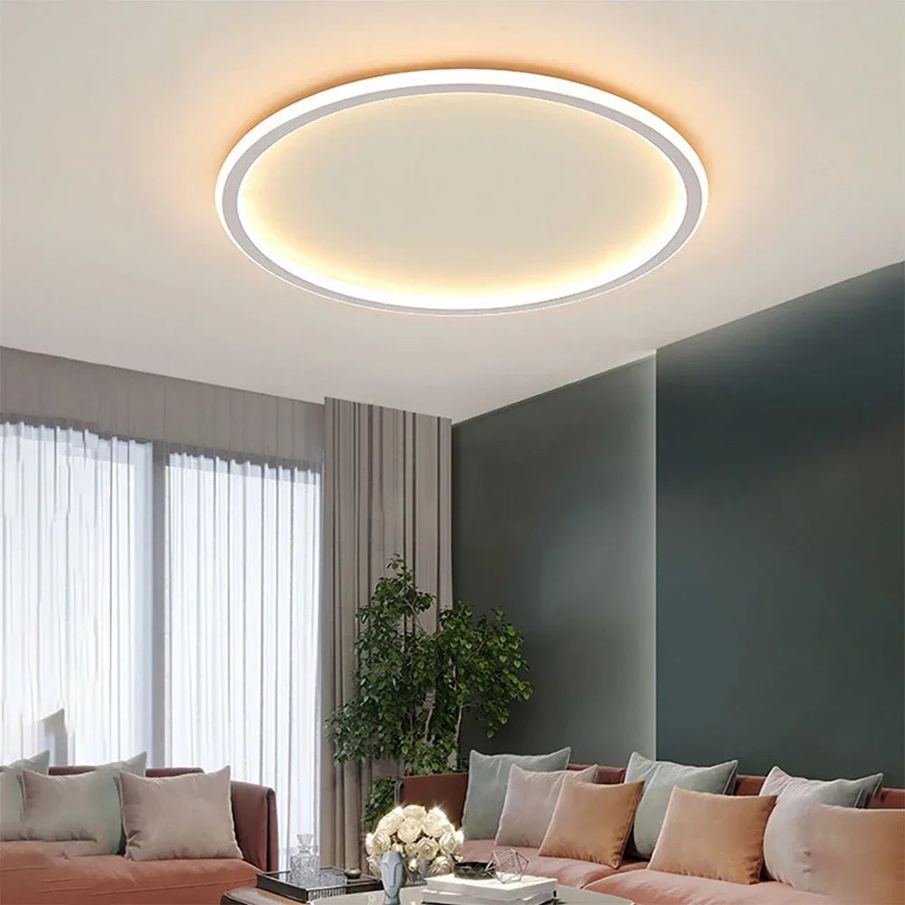 Variant image for Scandinavian Round LED Ceiling Light – Modern Flush Mount Design for Living Room, Bedroom, and Hallway-41