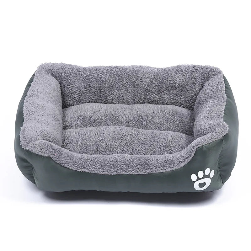 Large Washable Dog Bed - Plush Waterproof Mattress for Comfort in All Seasons