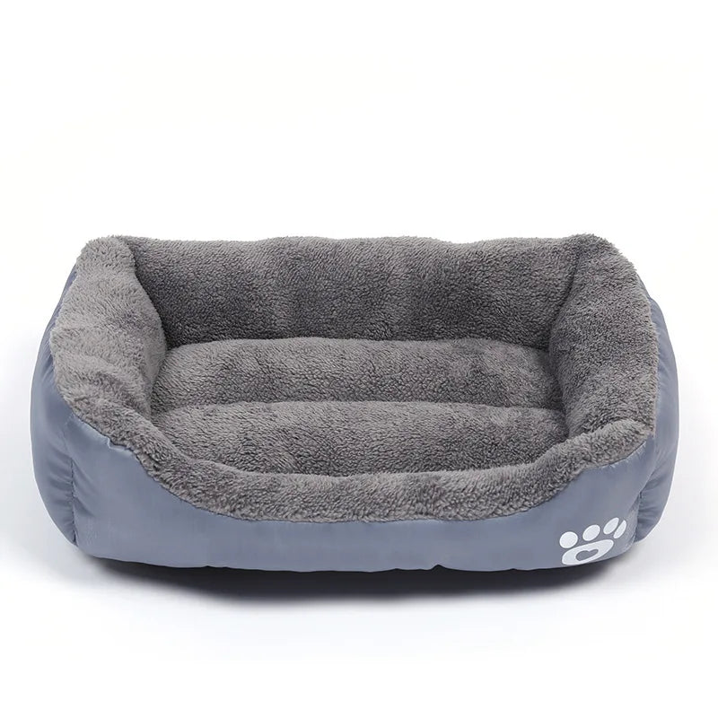 Large Washable Dog Bed - Plush Waterproof Mattress for Comfort in All Seasons