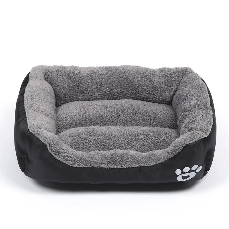Large Washable Dog Bed - Plush Waterproof Mattress for Comfort in All Seasons