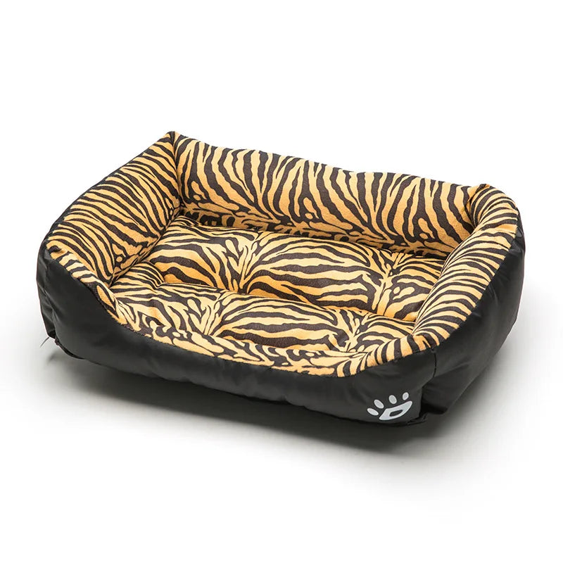 Large Washable Dog Bed - Plush Waterproof Mattress for Comfort in All Seasons