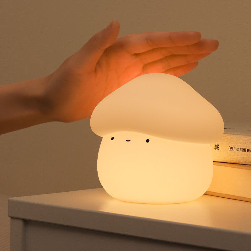 Mushroom LED Night Light - Soft Glow for Cozy Ambiance, Safe and Rechargeable Design