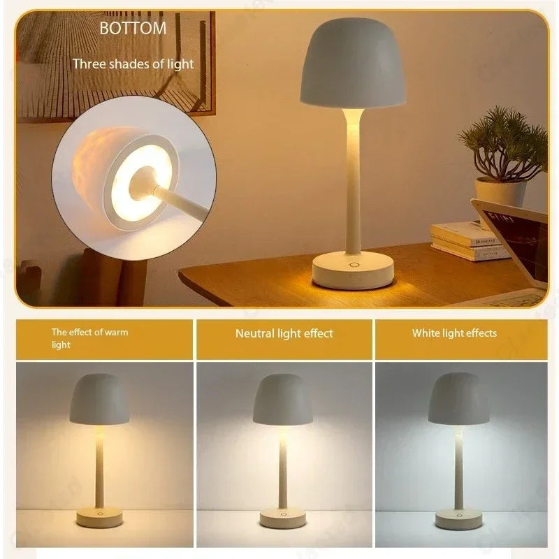 Mushroom Table Lamp - Water Ripple Projection Bedside Table Lamp for Relaxing Bedroom Ambiance 3