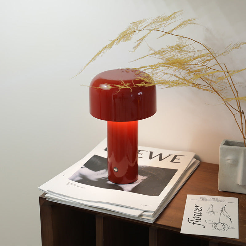 Italian Inspired Mushroom Cordless Table Lamp – Sleek & Modern LED Lighting-6