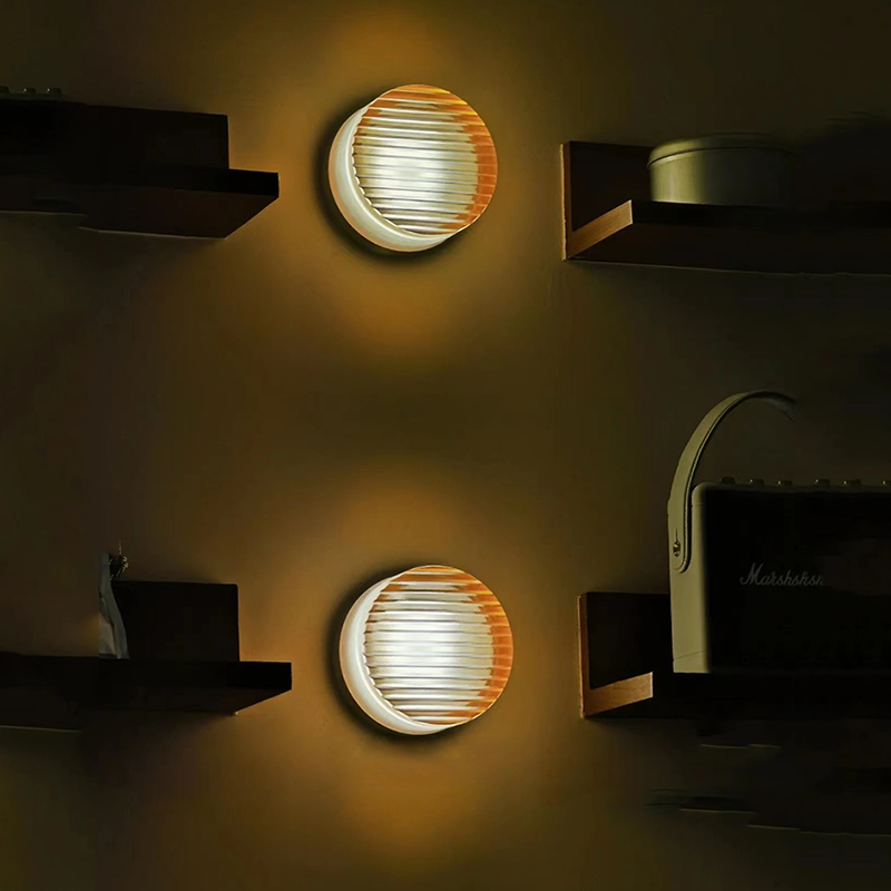 Contemporary LED Wall Light with Frosted Glass Diffuser – Modern Round Sconce for Bedrooms, Hallways, and Living Rooms