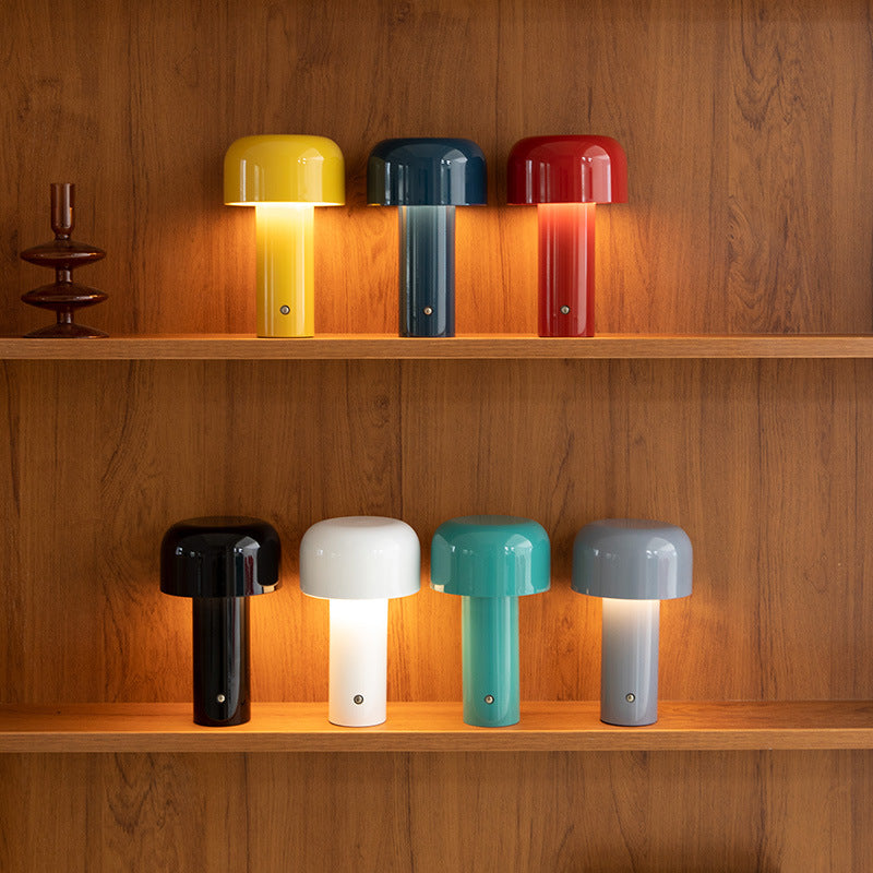 Italian Inspired Mushroom Cordless Table Lamp – Sleek & Modern LED Lighting-2
