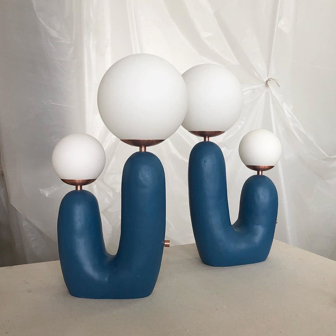 Arden Resin Table Lamp – Nordic Style Illumination