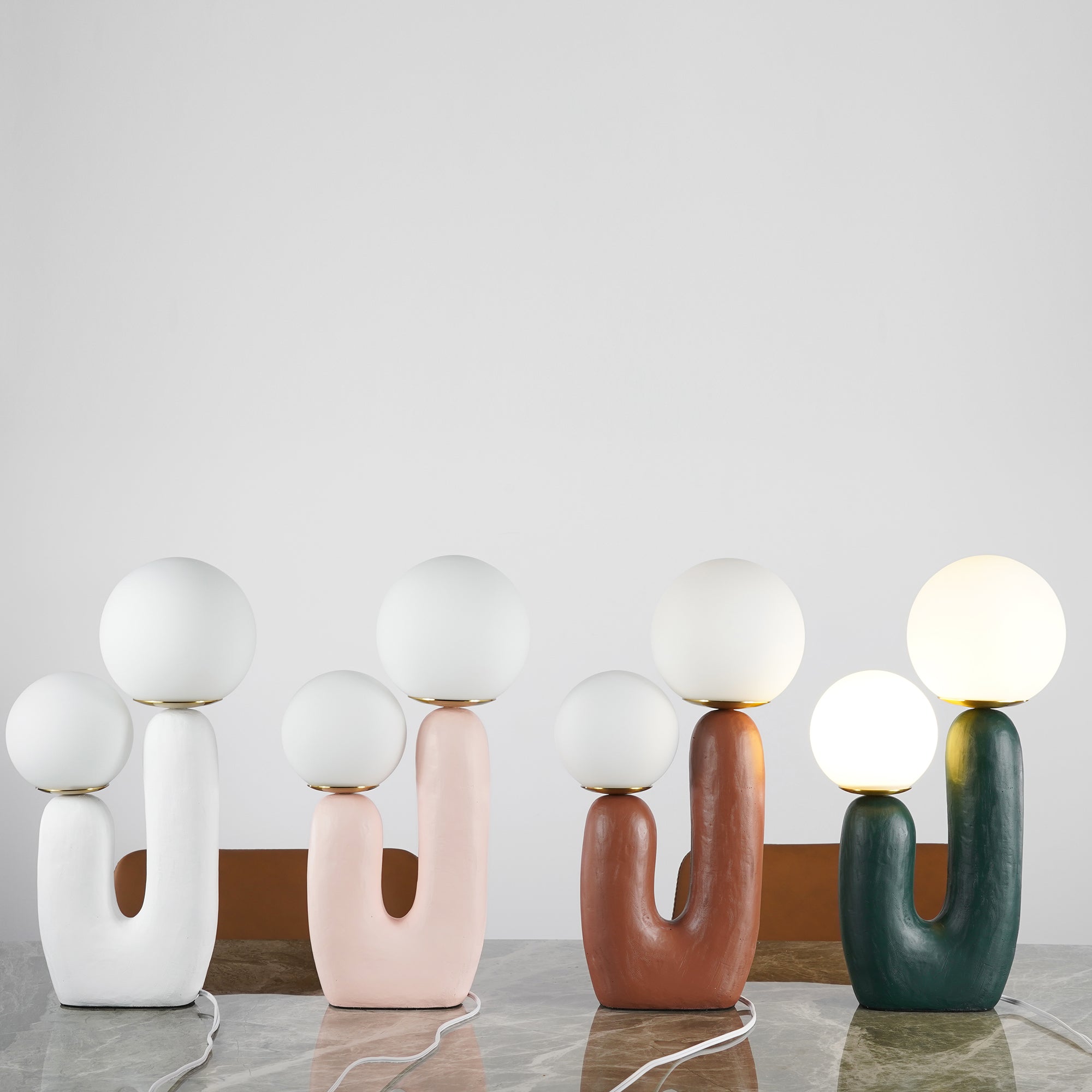 Arden Resin Table Lamp – Nordic Style Illumination