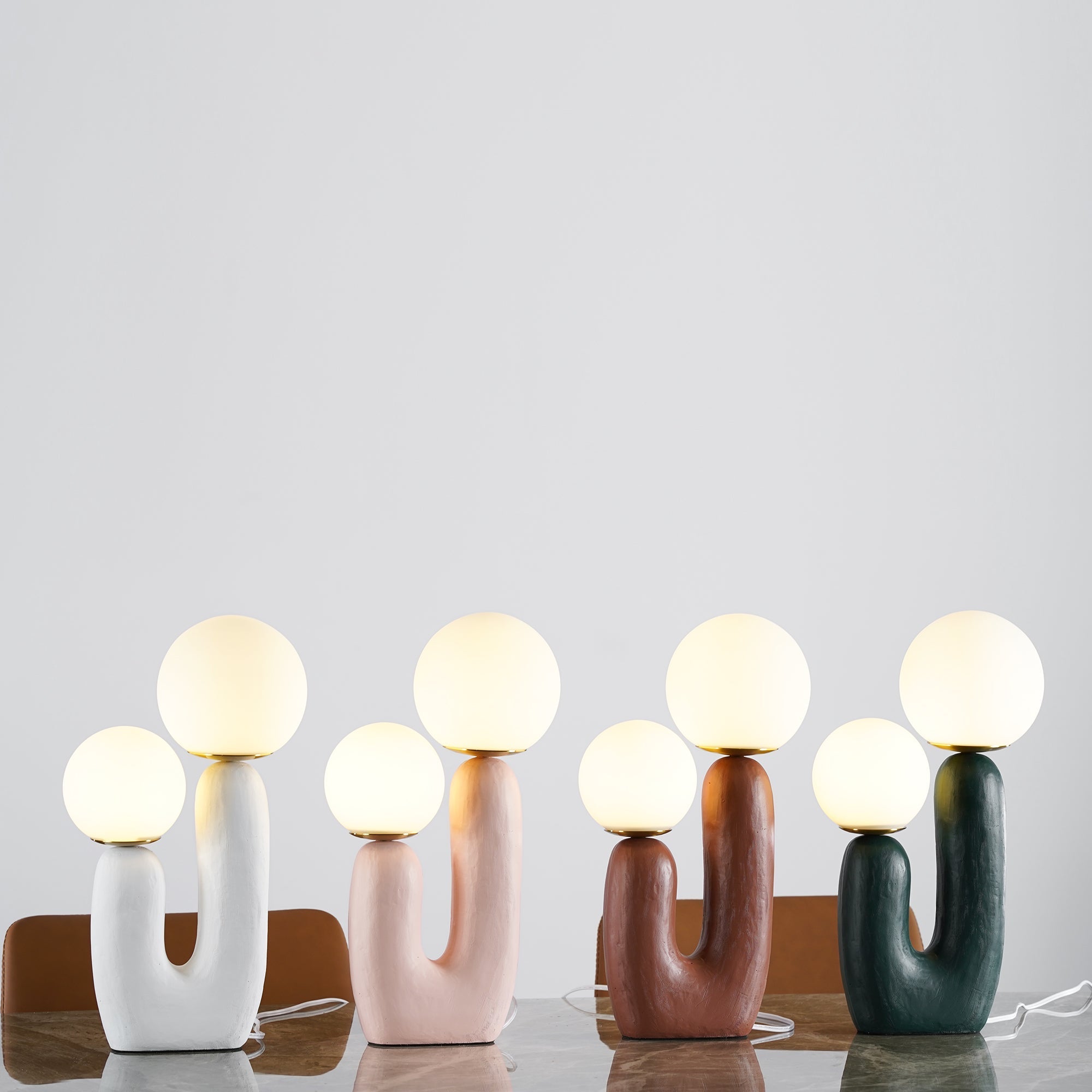 Arden Resin Table Lamp – Nordic Style Illumination
