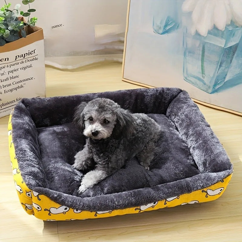 Premium Large Dog Bed - Comfortable & Durable Pet Bed for Dogs and Cats, Easy to Clean