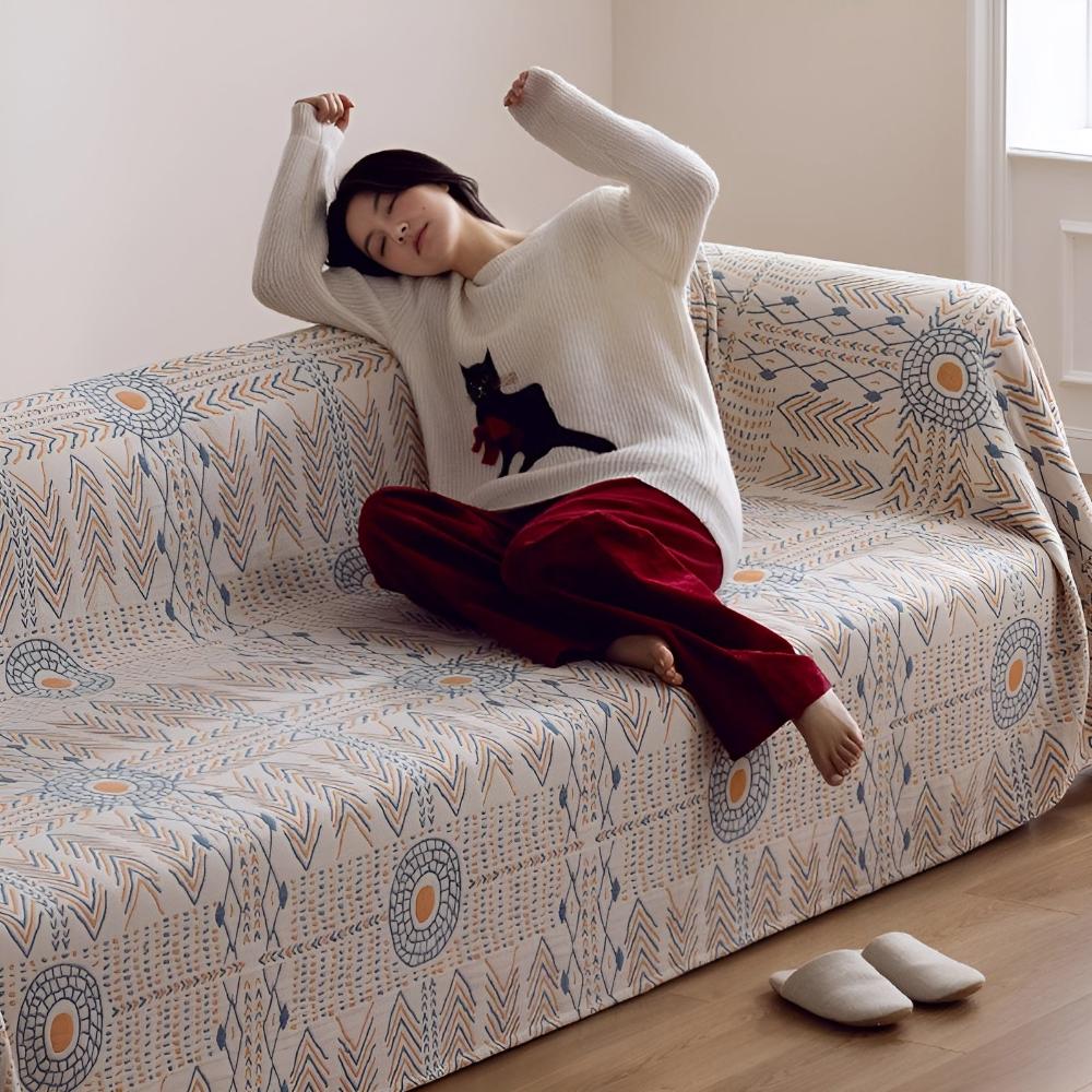 Reversible Cotton Throw Blanket – Soft Dual-Sided Design for Cozy Comfort, 50 x 60 Inches 4