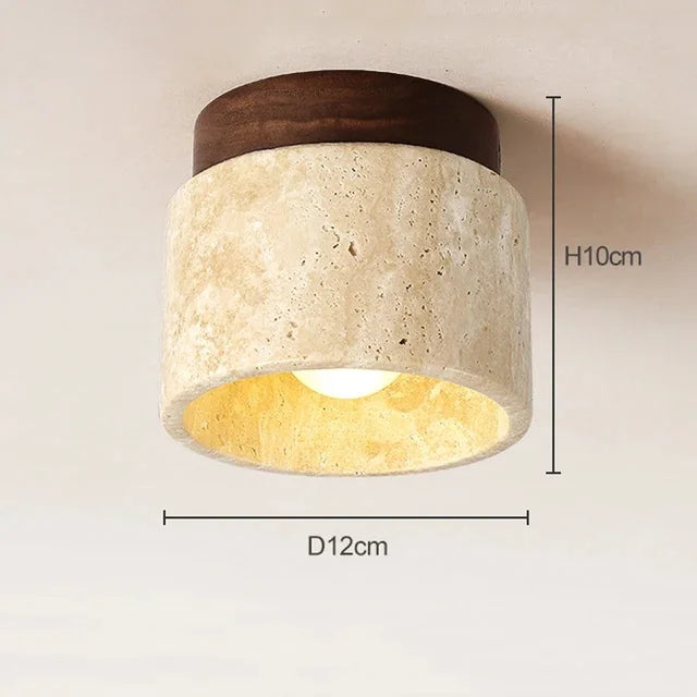 Variant image for Elegant Yellow Marble Ceiling Light for Dining Room and Hotel Aisles – Customizable Modern Design-3