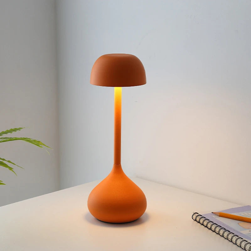 Portable Touch Dimming LED Table Lamp - Rechargeable Cordless Night Light for Bedside, Desk, and Camping-3