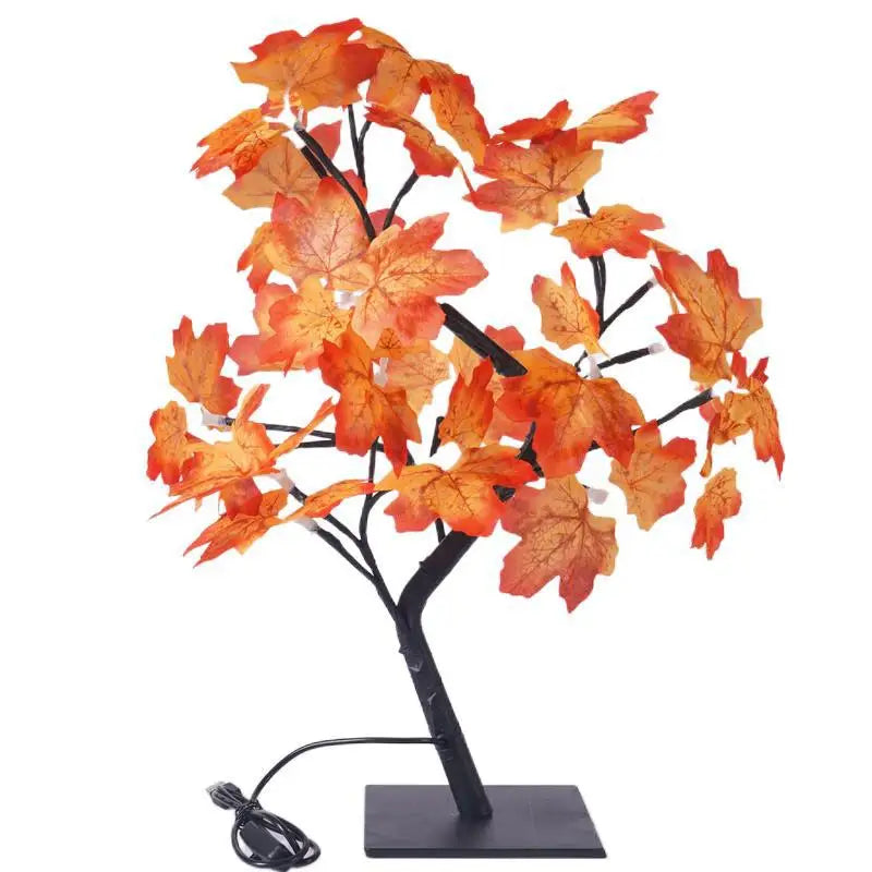 Variant image for Cherry Blossom Tree LED Table Lamp – 50cm Touch Sensor, Warm White Glow, Battery Operated with 35 Lights, Pink Flowers, Black Branches-2