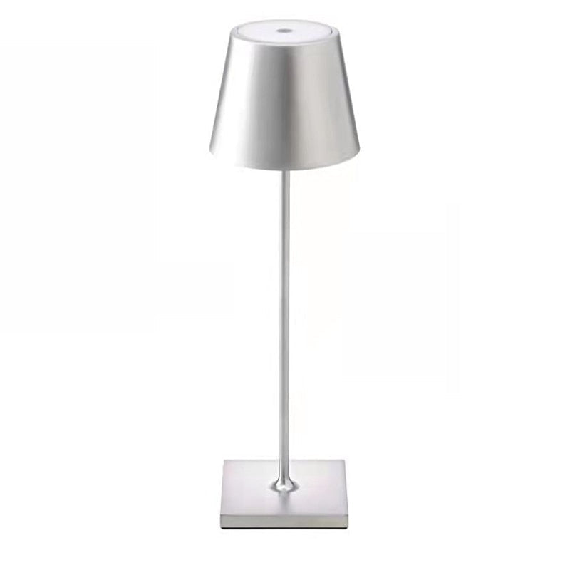 GlowSphere - Wireless Rechargeable Touch Table Lamp for Stylish Home & Office Lighting