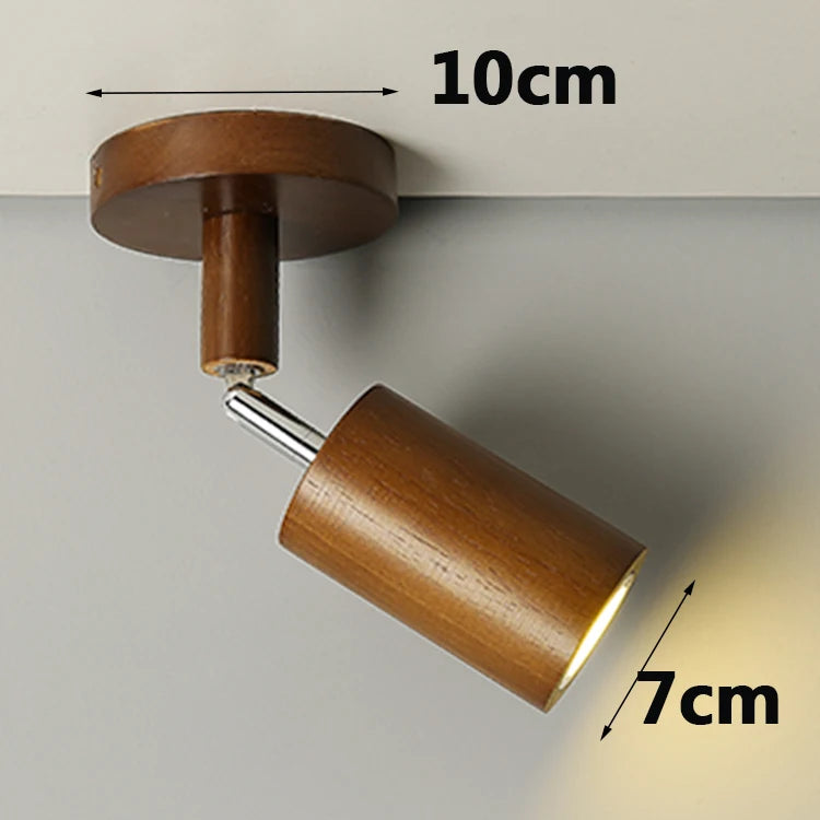 Variant image for Nordic Solid Wood LED Wall Lamp – Adjustable Wall Sconce Lighting for Indoor Home Decor-1