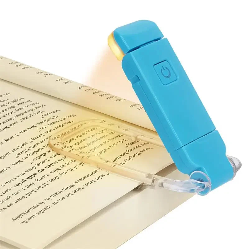 Variant image for USB Rechargeable Clip-On Book Light with Adjustable Brightness and Color Temperature – Portable Reading Lamp for Eye Protection-3