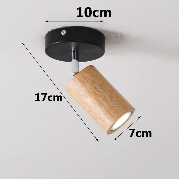 Variant image for Nordic Solid Wood LED Wall Lamp – Adjustable Wall Sconce Lighting for Indoor Home Decor-5