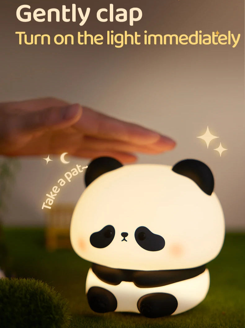 Sleepy Panda Night Light - Soft LED Lamp for Kids, Nursery, and Relaxing Sleep Atmosphere